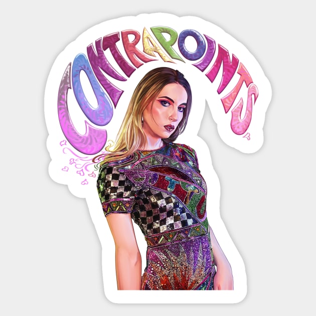 Contrapoints Sequins Sticker by Skutchdraws